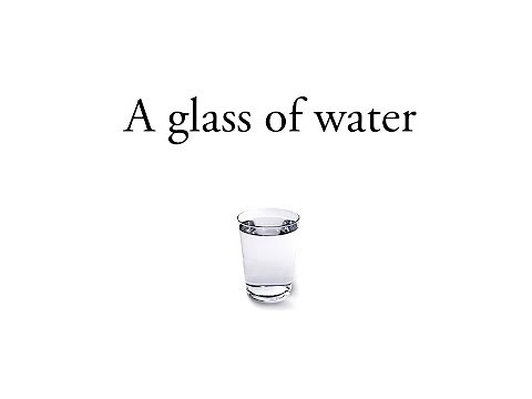 "A glass of water" An inspirational story