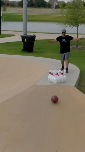 Mind-Blowing Bowling Trick Shots by Ashley Park and Dude Perfect