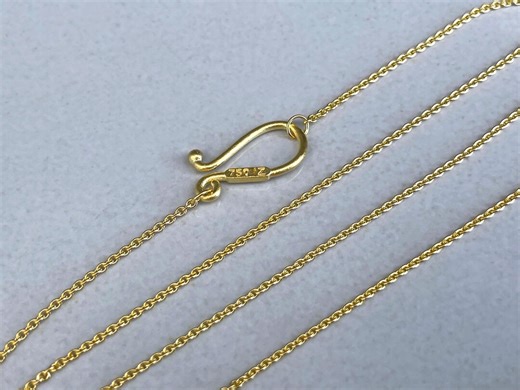 750 Solid Gold Anchor Chain, 45 Cm Long, Sturdy 18k Gold Chain With a Hook Clasp - Chain Made of 750 Solid Gold by a Goldsmith - Etsy Australia