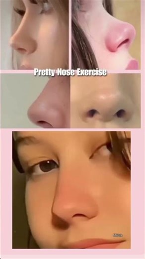 Nose exercise for slim nose 🥰💖 #shorts #nose #slimnose #exercise #youtubeshorts
