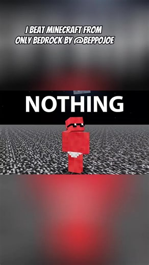 I Beat Minecraft From ONLY BEDROCK by @Beppojoe #minecraftmemes #Minecraft #fyp #foryoupage #100days