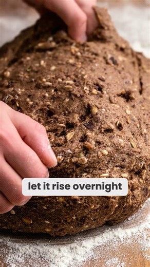 The recipe for real German Rye bread healthy version.#baking #Germanrye #makingbread #sourdoughtips