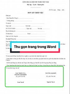 Sử dụng Shrink One Page để thu gọn trang trong các văn bản Word #tinhocvanphong #word #tudientinhoc