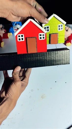 Cardboard Se Amazing Key Holder 😱 | DIY Mini House Design #shorts #diy #craft