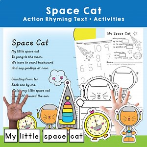 Counting Backward Text and Reading Activities