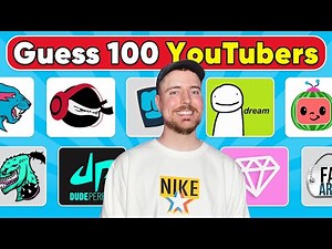 Guess the YouTuber by the Logo | 100 YouTubers Logo Quiz