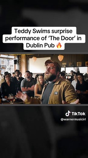 @Teddy Swims surprise performance of ‘The Door’ in Dublin Pub 🔥🇮🇪 Full version live on our YouTube! #teddyswims #irishtiktok #irish #fyp #sing #singer #concert #gig #thedoor Location: O’Regans pub, Dublin Edit: @raykeoghmedia
