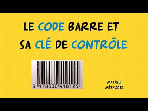 Code barre et la clé de contrôle