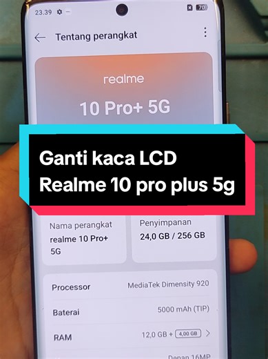 Ganti Kaca LCD Realme 10 Pro Plus 5G
