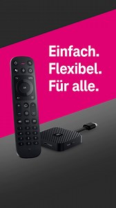 Einfach. Flexibel. Für alle. 🙌 Ab sofort gibt es den neuen MagentaTV Stick (2. Gen.) für einen leichten Einstieg in die volle Vielfalt von MagentaTV. Die zweite Generation unseres TV-Sticks bündelt Fernsehen und Streaming bequem an einem Ort und kann flexibel an jeden Fernseher mit HDMI-Eingang angeschlossen werden. Dann einfach mit dem WLAN verbinden und schon geht’s los. Für deine Streamingdienste und Lieblingsapps stehen dir 16 GB Speicherplatz zur Verfügung – doppelt so viel wie bei den mei