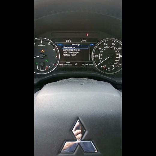 How to Reset Maintenance light on a 2022 Mitsubishi Outlander 2022