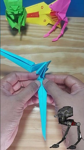 Origami AT-ST Star Wars: A Symbol of Strength in Every Fold #papercrafts #paper