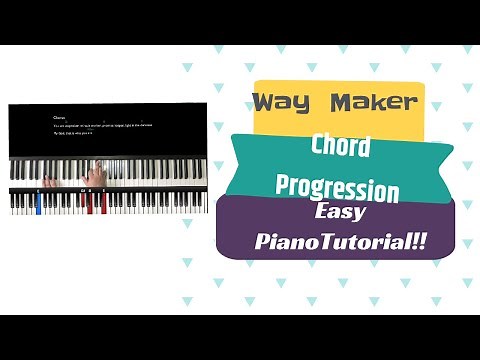Way maker - Piano Tutorial - Key of A