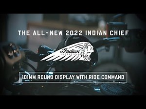 The all-new Indian Chief 101mm touchscreen with RIDE COMMAND