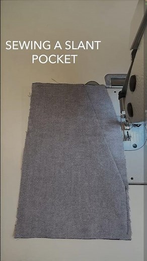 ✨ Sewing a slant scoop pocket