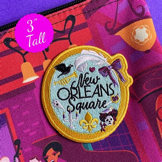 New Orleans Square Embroidered Patch | Haunted Mansion and Pirates Design | Iron-on or Sew - Etsy