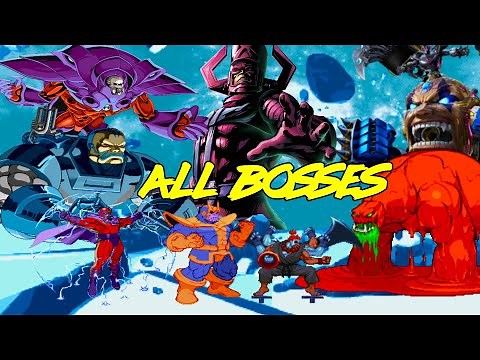 Marvel vs Capcom : All Boss Fights Evolution 1994 - 2017