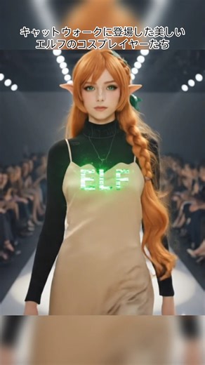 キャットウォークに登場した美しいエルフのコスプレイヤーたち #shorts #cosplay #anime #animeinreallife #otaku #elf