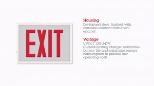 Lithonia Lighting TCE Commercial Steel Exit Sign (Pack of 1)