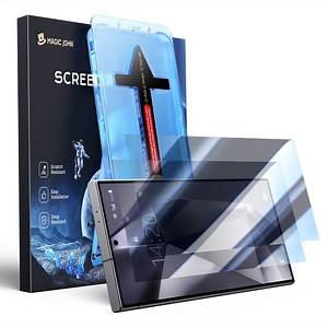 Magic John 2 Pack Privacy Screen Protector for Samsung Galaxy S24 Ultra Tempered Glass Ease of Use