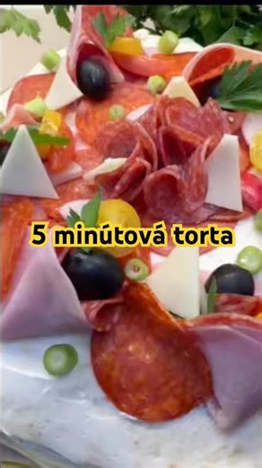👉Šunkovo salámová torta z tortíl 💥🍽️
