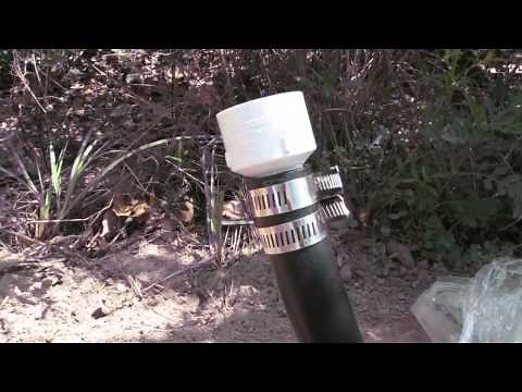 How to Connect Poly Flexible Pipe to PVC Irrigation Water Sprinkler