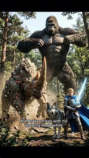 Titan Gorilla Joins Kid Drake to Defeat a Giant Rhino! 🦏🦍