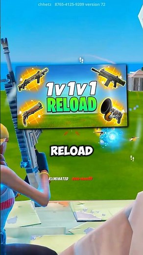 The 2 best secret codes in 1v1v1 Reload! #fortnite #fortnitereload