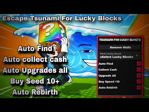 🌊 Escape Tsunami For Lucky Blocks Script - Find all Lucky Blocks & More - pastebin 2026