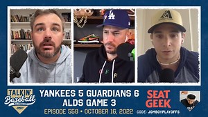 Oscar Gonzalez Walks off the Yankees in Heartbreaking Fashion | ALDS Game 3 | 558 Use code JOMBOYPLAYOFFS for 10% off on your next purchase at SeatGeek https://seatgeek.onelink.me/RrnK/JOMBOYPLAYOFFS | Talkin' Baseball | Facebook