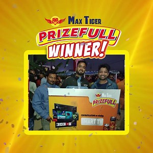 15 reactions · 3 comments | Mr. Satish Subedi from Inaruwa just opened one of our Max Tiger and won a 40-inch smart LCD TV from our MAX TIGER'S PRIZEFULL offer! We at Max Tiger want to wish him congratulations! 珞 Don’t think just drink!  #MAXTIGEREnergyDrink #EnergyDrink #DontThinkJustDrink #MaxTigerPRIZEFUL | Max Tiger Energy Drink | Facebook