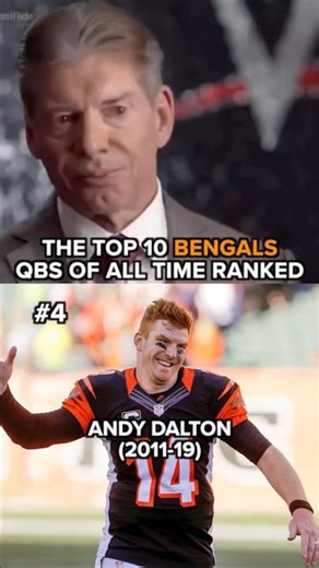 TOP 10 BENGALS QB'S OF ALL TIME #bengals #nfl #shorts