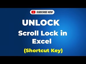 Unlock scroll lock in excel (shortcut key)