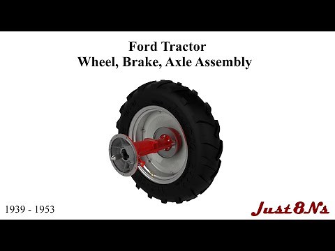 Ford Tractor 1939 - 1953 Wheel, Brake, Axle Assembly