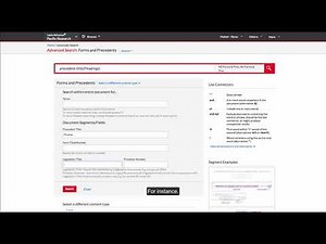 Lexis Advance: Form and Precedent Discovery with Advanced Search