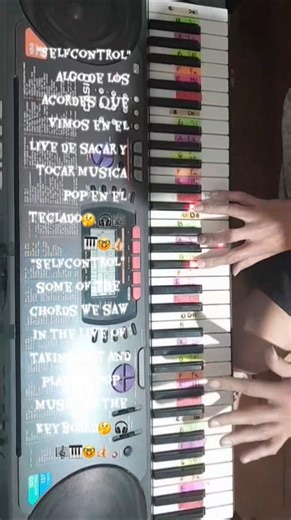 "Selfcontrol" some of the chords we saw in the live of how to play pop music on keyboard🤔 🎧🎼🎹🤓👍🏻