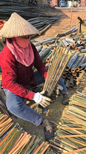 Bamboo toothpick factory . 76 . #bamboo #factory #toothpick