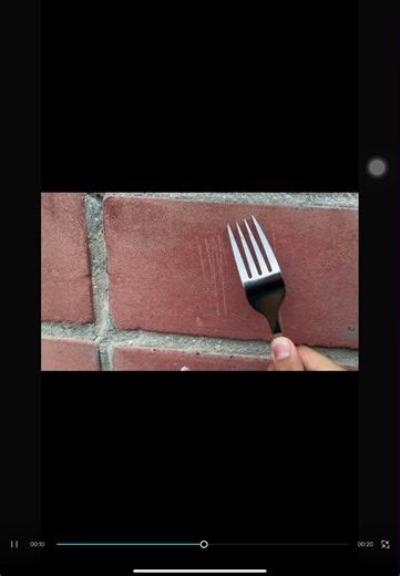 Day 2 Of scratching a brick wall with a fork for every subscriber 🧱🍴￼