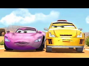 Cars 2: Lightning Speed - Raoul CaRoule overtakes Holley Shiftwell