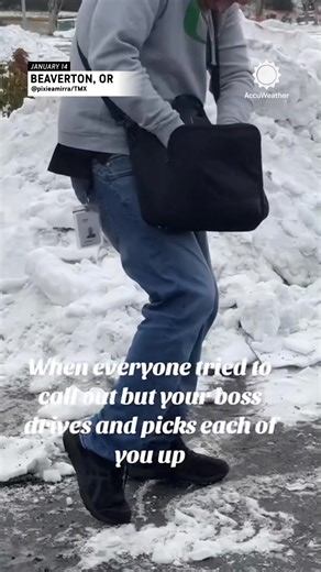 Employees in Beaverton, OR, called into work due to poor road conditions. In response, their boss drove to pick each employee up and bring them to work. | AccuWeather