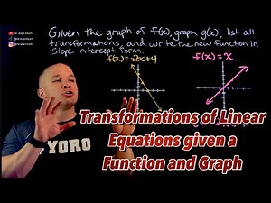Transformations of Linear Functions given a Function and its Graph