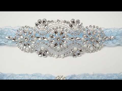 Miallo Rhinestone Lace Garter Set | Timeless Bridal Elegance ✨