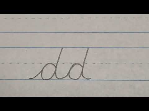 How to connect cursive "d"