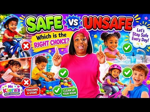 Fun Learning Game for Toddlers & Preschoolers! Safe or Unsafe?