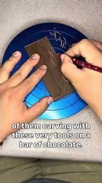 I Tried Carving Chocolate Using a Pottery Loop Tool | When is clay ready to carve?