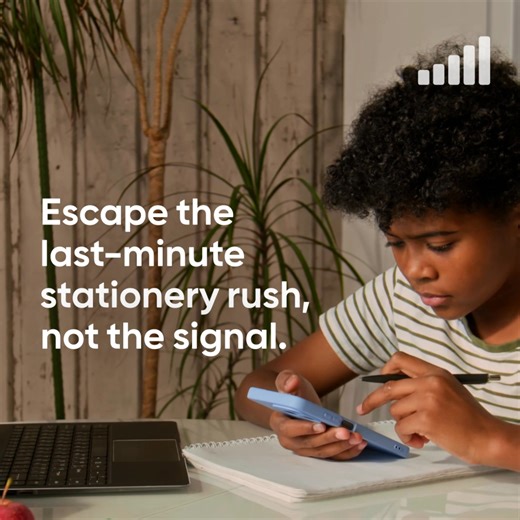 Running around for glue sticks, pens and book covers? At least great signal is one thing you won’t need to stress about – on joint #1 for network reliability. Put our network to the test! https://cellc.link/3YqtwT9 #EscapeTheCityNotTheSignal #SwitchToSee | Cell C