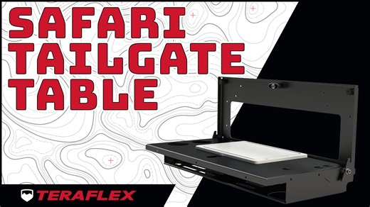 37 reactions | Safari Tailgate Table | TeraFlex - Enhance your adventure with the TeraFlex Safari Tailgate Table, designed for secure mounting to the inner surface of your Jeep JL/JK or Bronco tailgate. This versatile table not only maximizes utility by offering secure cup holders and a pre-installed cutting board, but it also provides secure mounting for a small bottle propane camp stove. - #Jeep #JeepWrangler #JeepLove #JeepNation #Overlanding | TeraFlex Suspensions | Facebook