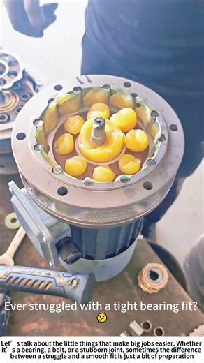 The Slippery Secret: Greasing Bearings for Easy Assembly 🛠️⚙️