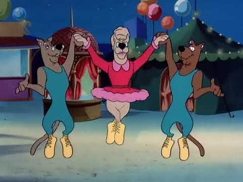 Scooby Doo reunites with his parents and they dance ballet