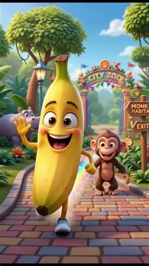The Banana ESCAPED the Zoo 😂🍌🐵